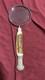 Antique Sterling Silver And Antler Handle Magnifying Glass