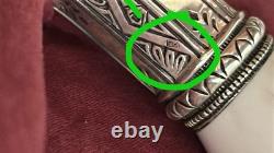 Antique Sterling Silver And Antler Handle Magnifying Glass