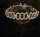 Antique Sterling Silver Birks 6.5 Art Deco Hand Set Paste Glass Bracelet 1900s