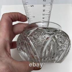 Antique Sterling Silver Cherub Covered & Clear Glass Vanity Jar -Top 46.5 Grams