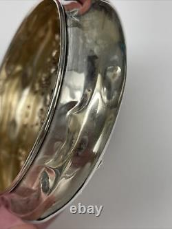 Antique Sterling Silver Cherub Covered & Clear Glass Vanity Jar -Top 46.5 Grams