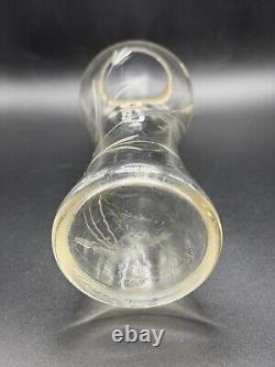 Antique Sterling Silver Collared Cut Glass Vase, Birmingham 1909 by Charles May