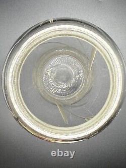 Antique Sterling Silver Collared Cut Glass Vase, Birmingham 1909 by Charles May