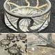 Antique Sterling Silver Cut Glass Open Salts In Box Alvin Co (set Of 6)