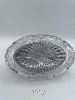 Antique Sterling Silver Dresser Jar Cut Glass