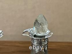 Antique Sterling Silver Glass Cruet Set with Stand English William Abdy 1784 288g