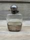 Antique Sterling Silver Glass Hip Flask London Please Read