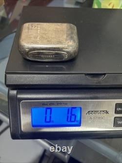 Antique Sterling Silver Glass Hip Flask London Please READ