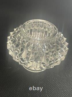 Antique Sterling Silver Glass Inkwell Tray Set