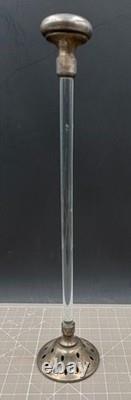 Antique Sterling Silver Glass Rod Hat Holder Millinery Display Stand