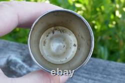 Antique Sterling Silver Only A Thimble Full Shot Glass