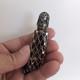 Antique Sterling Silver Overlay Perfume Bottle Amber Glass Ornate Pierced Cap