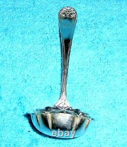 Antique Sterling Silver Serving Dish & Cobalt Glass with Sterling Silver Spoon