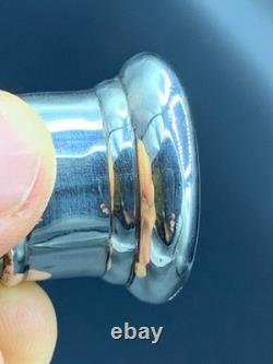 Antique Sterling Silver Topped Cut Glass Perfume Scent Bottle London Hallmark