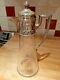 Antique Sterling Silver And Glass Crystal Wine Jug Pitcher Imported Into Russia