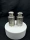 Antique Sterling Silver And Glass Salt & Pepper Shakers, 60 Grams