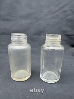 Antique Sterling Silver and Glass Salt & Pepper Shakers, 60 grams