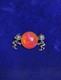 Antique Sterling Dragons Breath Brooch Sterling Silver Opal Glasspixie's