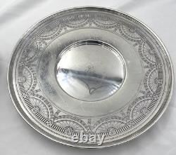 Antique Tiffany & Co Sterling Silver Caviar Tray with Glass Insert Pattern 18220
