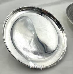 Antique Tiffany & Co Sterling Silver Caviar Tray with Glass Insert Pattern 18220