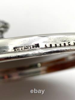 Antique Tiffany & Co Sterling Silver Caviar Tray with Glass Insert Pattern 18220