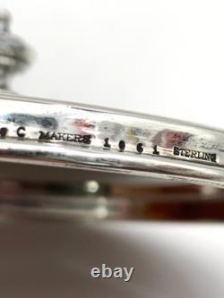 Antique Tiffany & Co Sterling Silver Caviar Tray with Glass Insert Pattern 18220