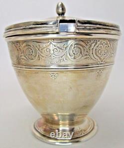 Antique Tiffany & Co Sterling Silver Covered Sauce Pot Glass Liner