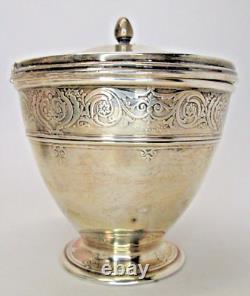 Antique Tiffany & Co Sterling Silver Covered Sauce Pot Glass Liner