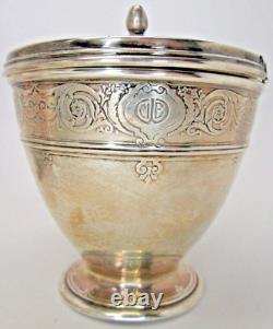 Antique Tiffany & Co Sterling Silver Covered Sauce Pot Glass Liner