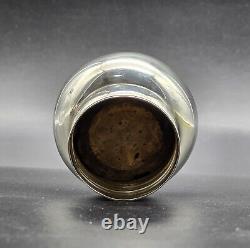Antique Victorian Cut Crystal Glass/Sterling Silver Cap Cologne Bottle UK/1890