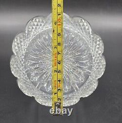 Antique Victorian Cut Crystal Glass/Sterling Silver Cap Cologne Bottle UK/1890
