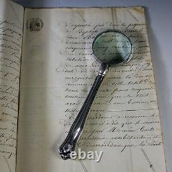 Antique Victorian Sterling Silver Magnifying Glass