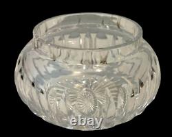 Antique/Vintage Victorian Sterling Silver Poppy & Cut Glass Dresser Vanity Jar