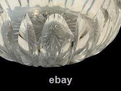 Antique/Vintage Victorian Sterling Silver Poppy & Cut Glass Dresser Vanity Jar