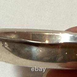 Antique Watrous Mtg Co Sterling Silver Glass Coasters (2) Stamped 2.185 Ozt