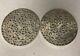 Antique Webster Sterling Silver Overlay Floral Glass Trivet Tray Coaster 6