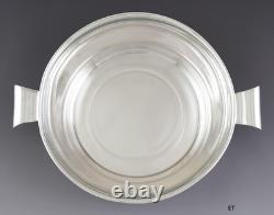Antique c1930s Lovely Cartier Sterling Silver Art Deco Glass Lined Bowl 11