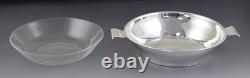 Antique c1930s Lovely Cartier Sterling Silver Art Deco Glass Lined Bowl 11