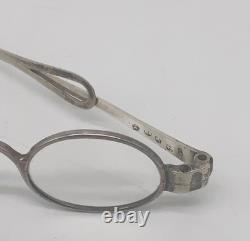 Antique early 19th c Sterling silver spectacles Birmingham 1805 Samuel Pemberton