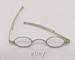 Antique early 19th century Sterling silver spectacles Birmingham England glasses