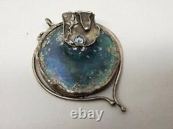 Arik Idan Sterling Silver Ancient Roman Glass Pendant Large Wearable Art Toronto