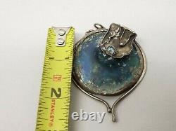 Arik Idan Sterling Silver Ancient Roman Glass Pendant Large Wearable Art Toronto