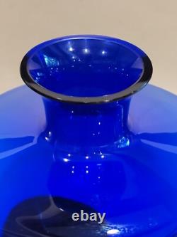 Art Deco Glass & Sterling Silver Decanter Bezel-set Stones by Domar Israel