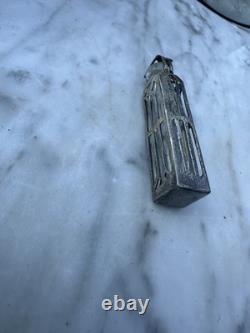 Art Deco Sterling Silver And Glass Perfume Bottle with Dauber Scent Bottle