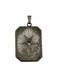 Art Deco Sterling Silver Camphor Glass Enamel Star Masonic Pendant Vintage