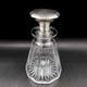 Art Deco Sterling Silver Stopper Crystal Vanity Dresser Bottle 6 Antique