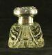 Art Nouveau Sterling Silver Marked Inkwell S1948 Glass Sterling Antique Inkpot