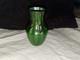 Art Nouveau Sterling Silver Overlay Green Glass 4 Vase, C. 1910 883 Vintage