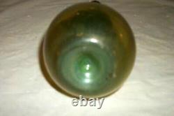 Art Nouveau Sterling Silver Repousse Vase Glass Hand Blown Overlay Berries Leaf