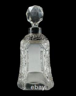 Arthur Willmore Pennington Sterling Silver Cut Glass Gothic Style Perfume Bottle